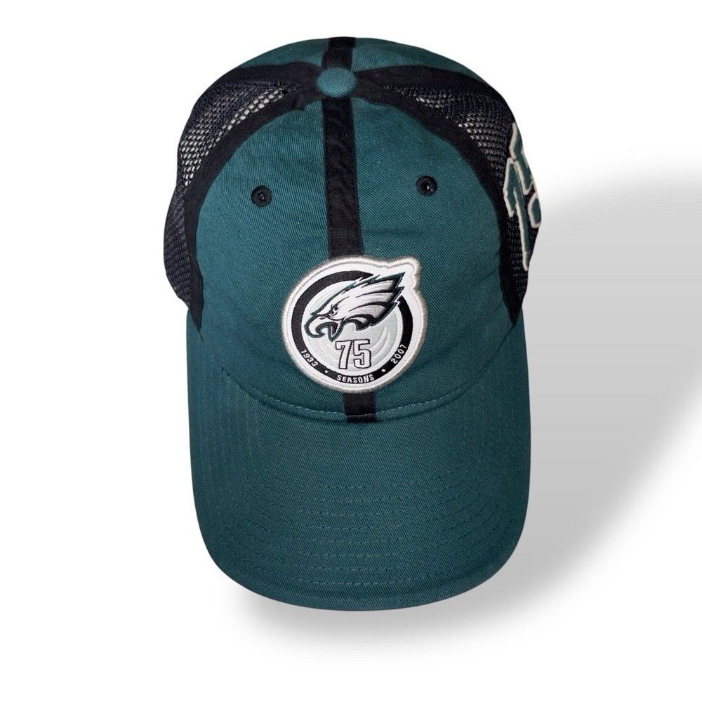Philadelphia Eagles 🏈 Reebok NFL 75 Seasons 1933-2007 Strapback Green Hat 🦅